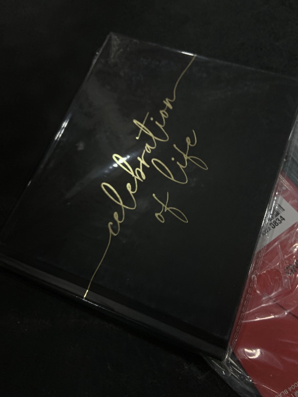 Photo 1 of Lamare Funeral Guest Book for Memorial Service – Elegant Celebration of Life Guest Book and in Loving Memory Guest Book - Condolences Book for Funeral