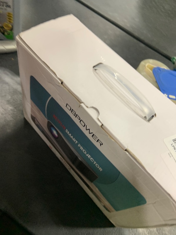 Photo 1 of [Auto Focus/Auto Keystone] Smart Projector with WiFi and Bluetooth, Dolby Audio,DBPOWER Native 1080p Projector, Movie Projector, 50% Zoom with Carry Bag