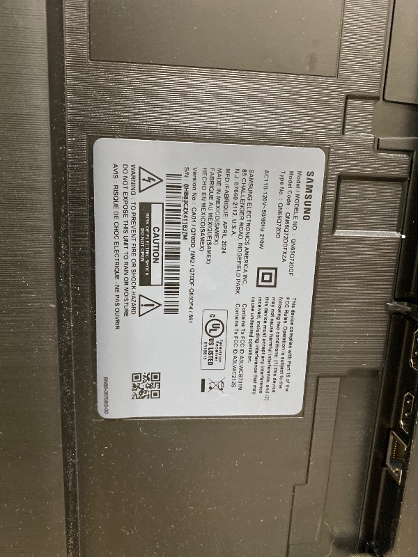 Photo 1 of Samsung 65-Inch Class QLED Q8F 4K UHD Smart TV (2025 Model) Q4 AI Processor, 100% Color Volume with Quantum Dot, AirSlim Design, Endless Free Content, Samsung Vision AI, Alexa Built-in