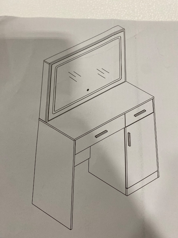 Photo 1 of WHITE MAKEUP VANITY 