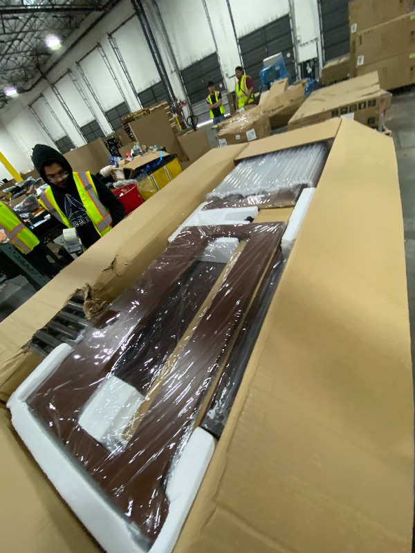 Photo 1 of STRICH 88 Keys Digital Piano, Hammer-Action Fully Weighted Keyboard, Cover Designed Electric Piano Keyboard with Furniture Stand, Headphones, Three Pedal, Brown, SDP-400