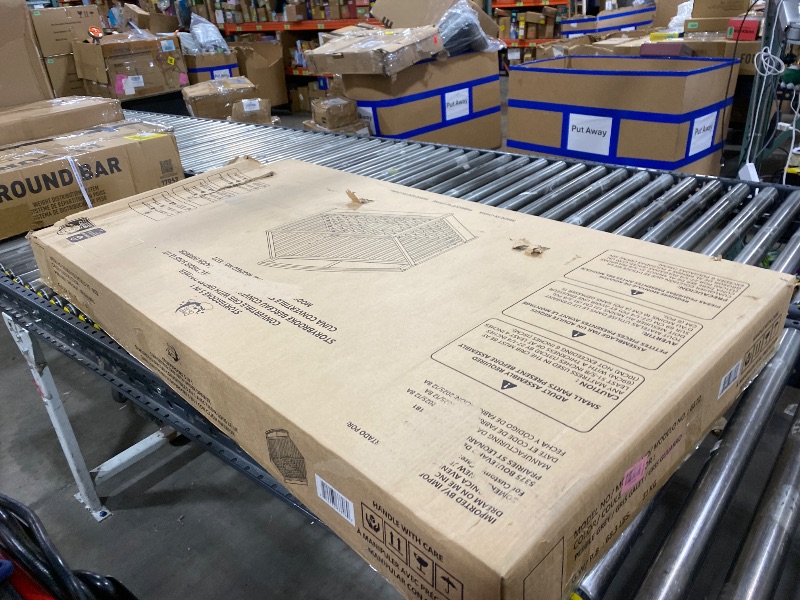 Photo 1 of Dream On Me Storybrooke 5-in-1 Convertible Full-Size Crib with Under Drawer, Pebble Grey, GreenGuard Gold & BSA, Convert to Toddler, Day & Full-Size Bed, 3 Mattress Heights, Sustainable Pinewood