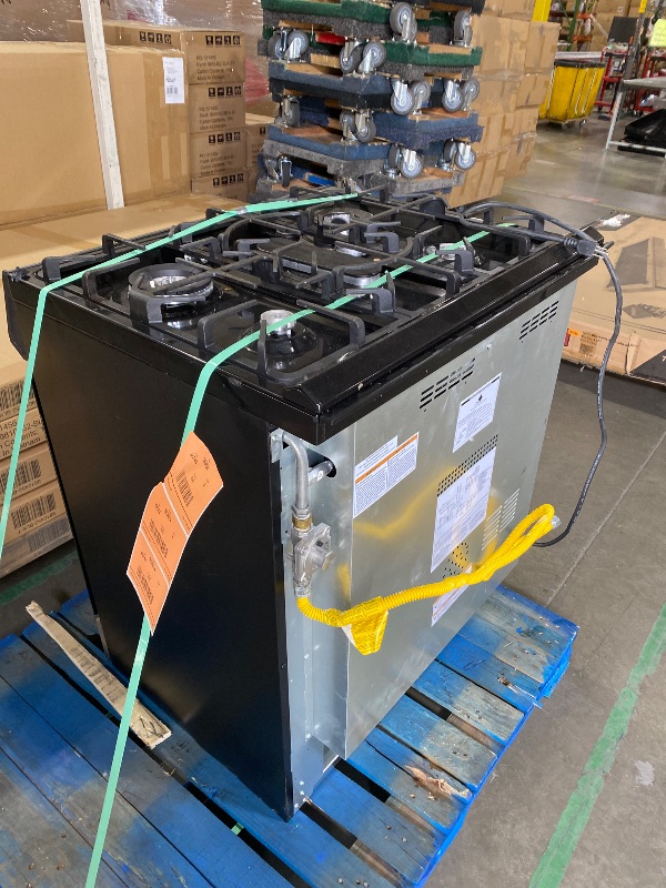 Photo 1 of Kenmore 2276843 5.6 cu. ft. Front Control Gas Range Oven with 5 Burners - Fan Convection, Air Fry, Self Clean, Turbo Boil+, Chrome Racks, Cast Iron Grates, Wok Ring, LP Kit - Stainless Steel