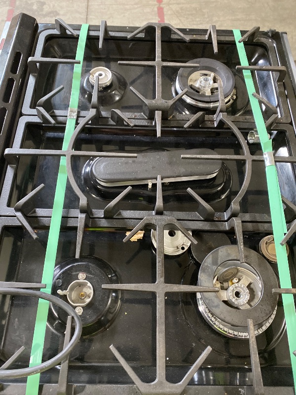 Photo 1 of Kenmore 2276843 5.6 cu. ft. Front Control Gas Range Oven with 5 Burners - Fan Convection, Air Fry, Self Clean, Turbo Boil+, Chrome Racks, Cast Iron Grates, Wok Ring, LP Kit - Stainless Steel