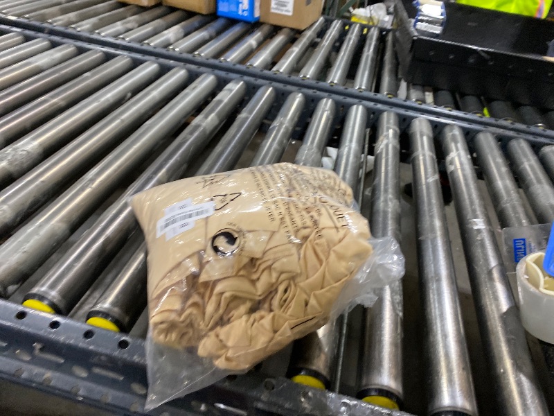 Photo 1 of 10ft×12ft Champagne Backdrop Curtain for Wedding Parties, 2 Panels Wrinkle Free Polyester Photo Backdrop Drapes Back Drop Cloth for Birthday Photography Background