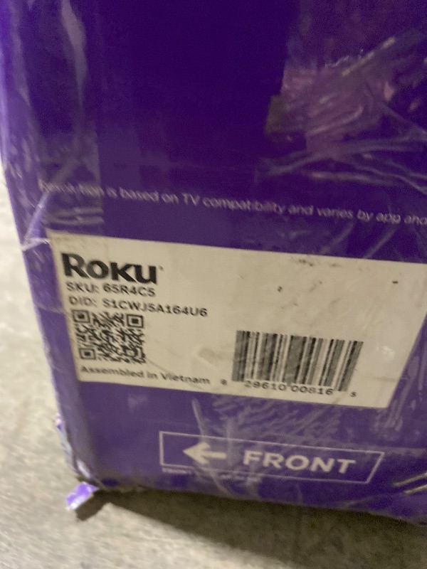 Photo 1 of Roku Smart TV – 65-Inch Select Series, 4K HDR TV – RokuTV with Enhanced Voice Remote – Flat Screen LED Television with Wi-Fi for Streaming Live Local News, Sports, Family Entertainment