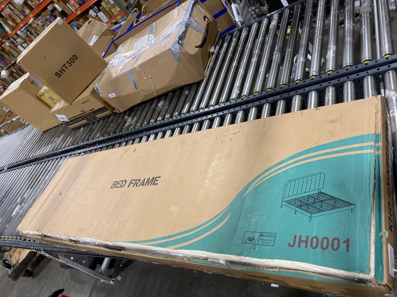 Photo 1 of White bed frame with headboard