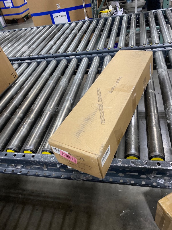 Photo 1 of Gednbo Dimmable LED Bathroom Vanity Lights Hardwired 360° Full Lighting Bathroom Light Fixtures Over Mirror Vanity Light Bar Modern Wall Sconce Warm Light for Bedroom Living Room - Gold, 39 inch