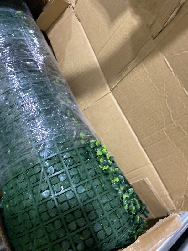 Photo 1 of ODTORY Artificial Ivy Privacy Fence Wall Screen: 72 X144 in (72 sqft) UV-Anti Faux Boxwood Roll Panels Greenery Backdrop Ivy Vine Leaf Hedges Fence Panels for Indoor Outdoor Green Wall Decor