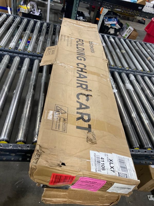 Photo 1 of boldworks Folding Chair Rack Folding Chair Cart Folding Chair Storage Dolly with Wheels and Holder for 84 Chairs or 12 Tables of 800 LBS Capacity Includes Weatherproof Cover