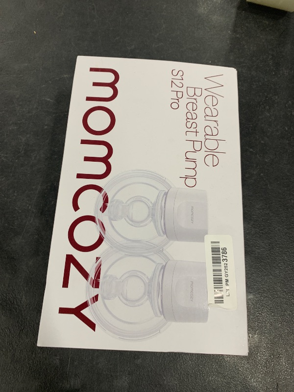 Photo 1 of Momcozy Hands-Free Breast Pump S12 Pro, Wearable & Portable Pump with Soft DoubleFit Flange, 3 Modes | 9 Levels Double Electric Pump, Smart Display, 24mm, 2 Pack, Snow Color