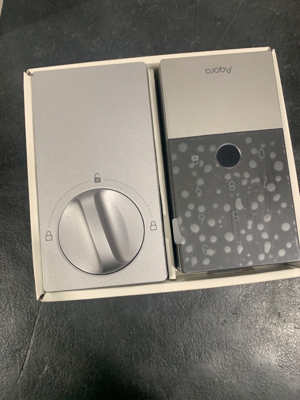 Photo 1 of Aqara Smart Lock U100, Fingerprint Keyless Entry Door Lock with Apple Home Key, Touchscreen Keypad, Bluetooth Electronic Deadbolt, IP65 Weatherproof, Supports Apple HomeKit, Alexa, Google, IFTTT, Gray