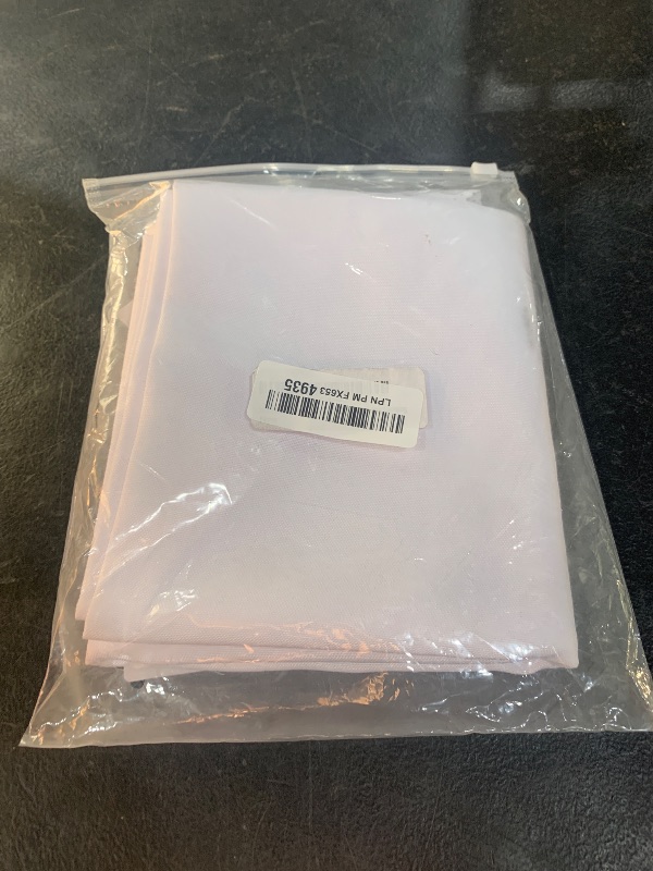 Photo 1 of YZKITM Small Square White Tablecloth 36 x 36 Inch Polyester Fabric Washable Table Cover Decorative Wrinkle Resistant Solid Color Table Cloth for Kitchen Dinning Party Wedding Camping