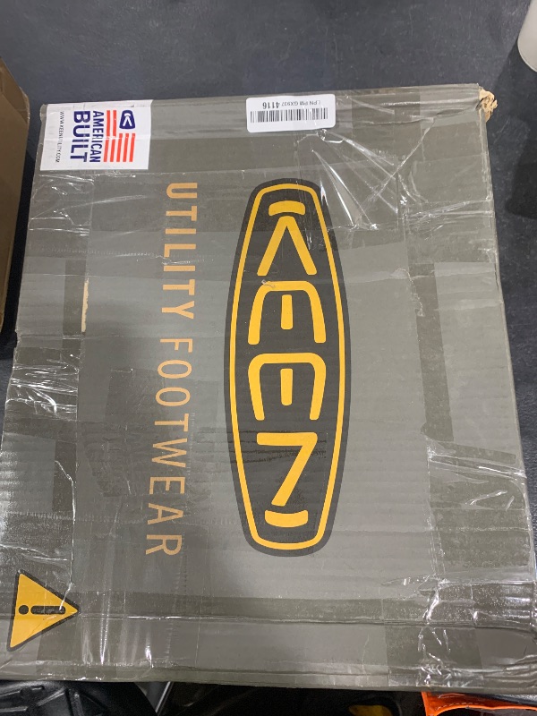 Photo 1 of KEEN Utility Men's Dover 8" Composite Toe Waterproof Work Boot, Dark Earth/Black, 7.5 Wide US