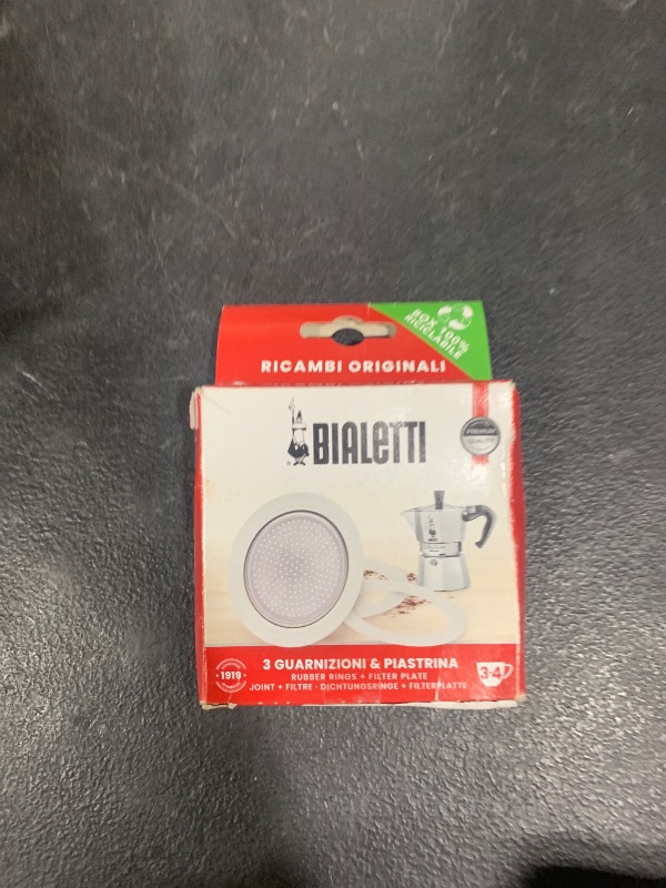 View 2 of Bialetti Replacement Gasket and Filter For 3 Cup Stovetop Espresso Coffee Makers