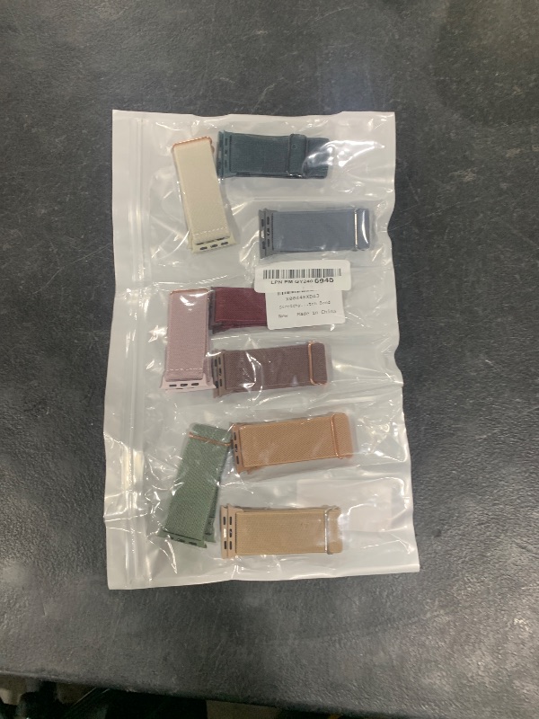 Photo 1 of 10 Pack Stretchy Bands Compatible with Apple Watch Band 40mm 38mm 41mm 42mm 44mm 45mm 46mm 49mm Women Men, Water-Resistant Solo Loop Elastic Sport Straps for iWatch Series 11 10 9 8 7 6 5 4 3 SE Ultra