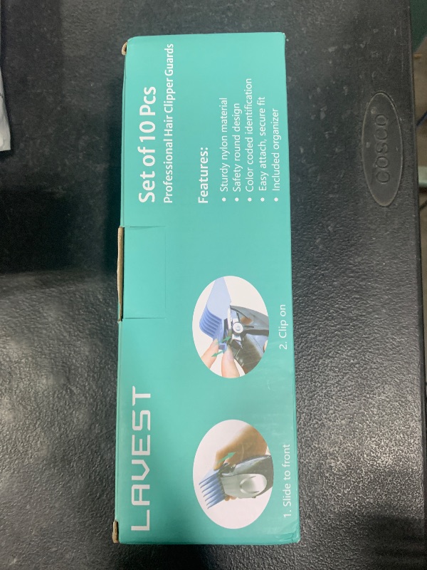 Photo 1 of 10 Professional Hair Clipper Guards Cutting Guides Compatible with Most Wahl Clippers with Organizer, Color Coded Clipper Combs Replacement - 1/16" to 1"