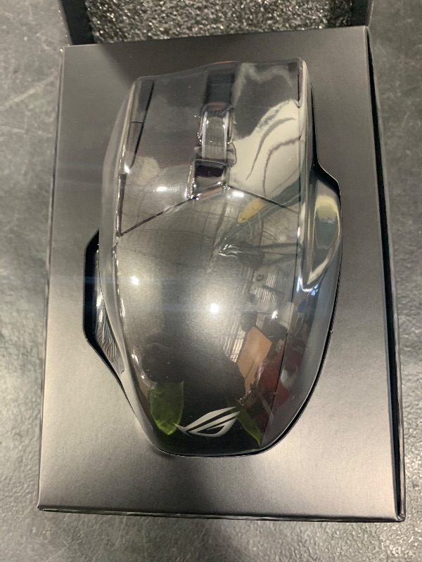 Photo 1 of ASUS ROG Spatha X Wireless Gaming Mouse – MMO/MOBA Design, 12 Programmable Buttons, Right-Handed, 168g, Dual-Mode (Wired/2.4GHz), 19K DPI, up to 67Hr Battery, Magnetic Charging Dock, PC/Mac Support