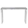 Photo 1 of Gridiron Console Table by Modway - Silver