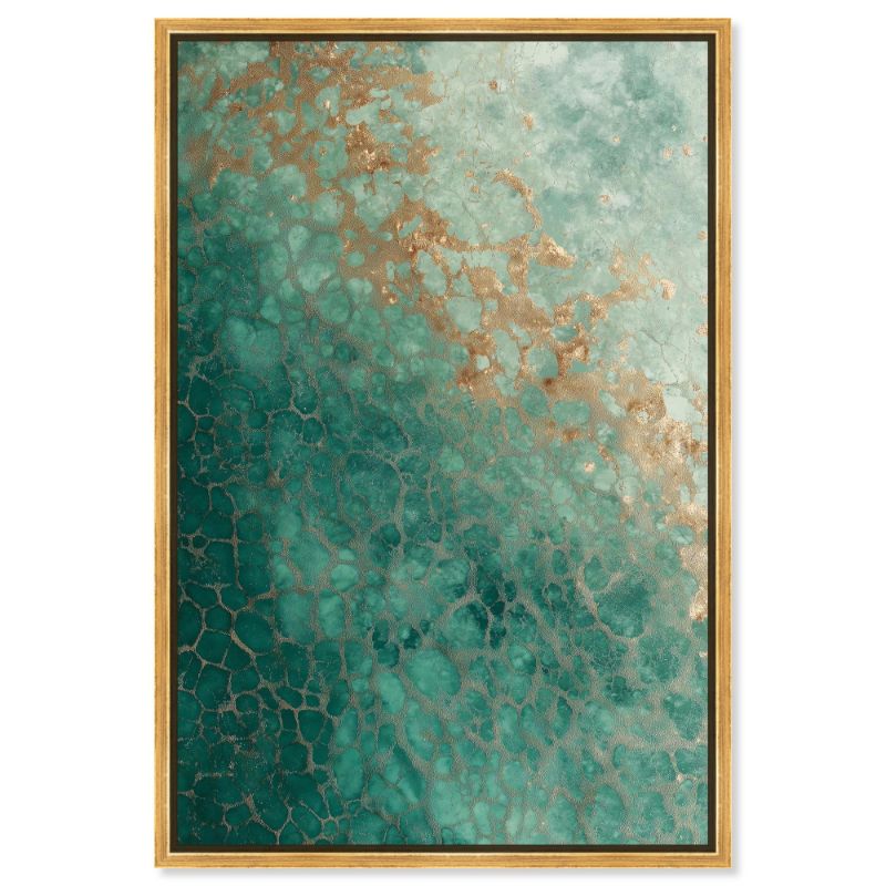 Photo 1 of Art Remedy Fluid Dynamics I Canvas Calm Abstracts, White Frame, 24" x 36"