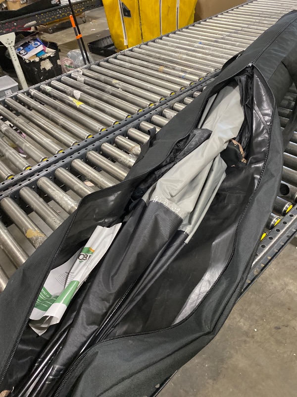 Photo 1 of ******USED/PARTS******COBIZI Pop Up Gazebo Screen Tent Screen House for Camping, 15x15 Screen Room with Mosquito Netting, Hub Tent Instant Screened Canopy with Carrying Bag and Ground Stakes, Gray