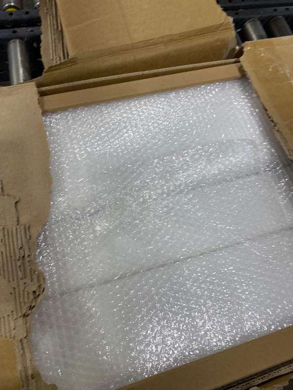 Photo 1 of ROYMELO 48x96 Inch White Sliding Barn Door Slab with 8ft Hardware Kit Included, 5-Panel, MDF Wood Panel Covered with Water-Proof Scratch-Proof PVC Surface, Simple DIY Assembly