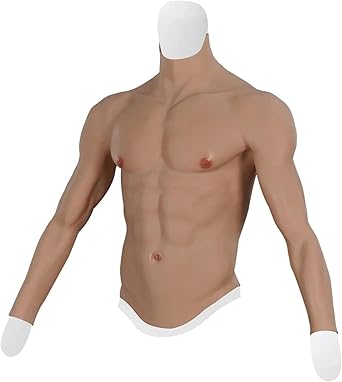 Photo 1 of Silicone Chest Male Suit Fake Belly Realistic Fake Abs With Muscle Arms For Cosplay Crossdresser