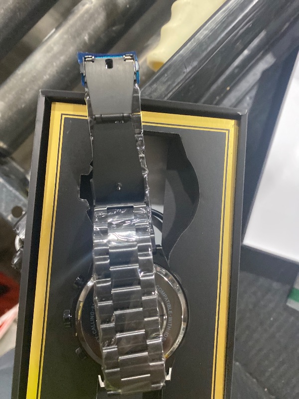 Photo 1 of Smart Watch for Men Answer/Make Call for Android iPhone, 1.43" AMOLED HD Screen Mens Luxury Watch, 400mAh Heavy Duty Smartwatch Heart Rate Blood Oxygen Blood Pressure Sleep Monitor Pedometer, 2 Straps