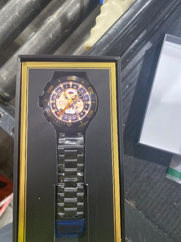 Photo 1 of Smart Watch for Men Answer/Make Call for Android iPhone, 1.43" AMOLED HD Screen Mens Luxury Watch, 400mAh Heavy Duty Smartwatch Heart Rate Blood Oxygen Blood Pressure Sleep Monitor Pedometer, 2 Straps