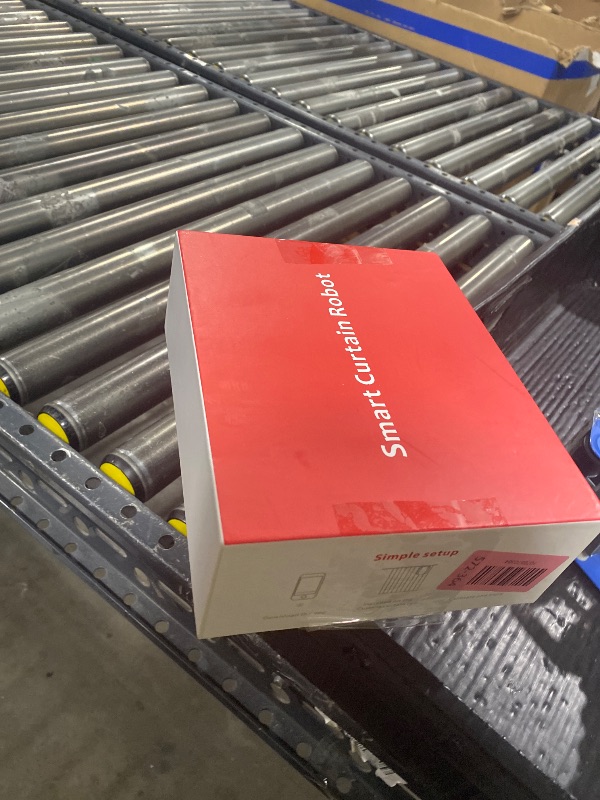 Photo 1 of Automatic Curtain Opener, Electronic Curtain Opener, Smart Curtain Opener with APP/Voice Control Only for Roman Rod Tracks, Compatible with Alexa Google Home Timer Light & Temperature Sensor