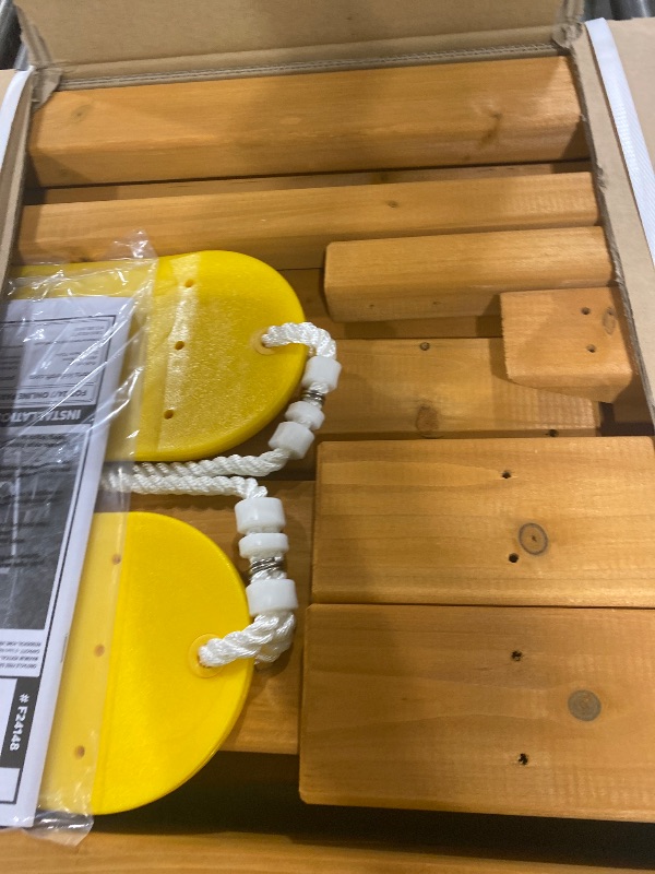 Photo 1 of KidKraft Appleton Wooden Swing Set, (Amazon Exclusive)