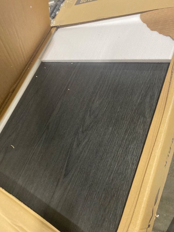 Photo 1 of Alpine Restaurant Trash Can Cabinet - Commercial Trash Can 40 Gallon, Garbage Receptacle Indoor with Tray Holder for Restaurants, Cafeterias (Espresso Black)