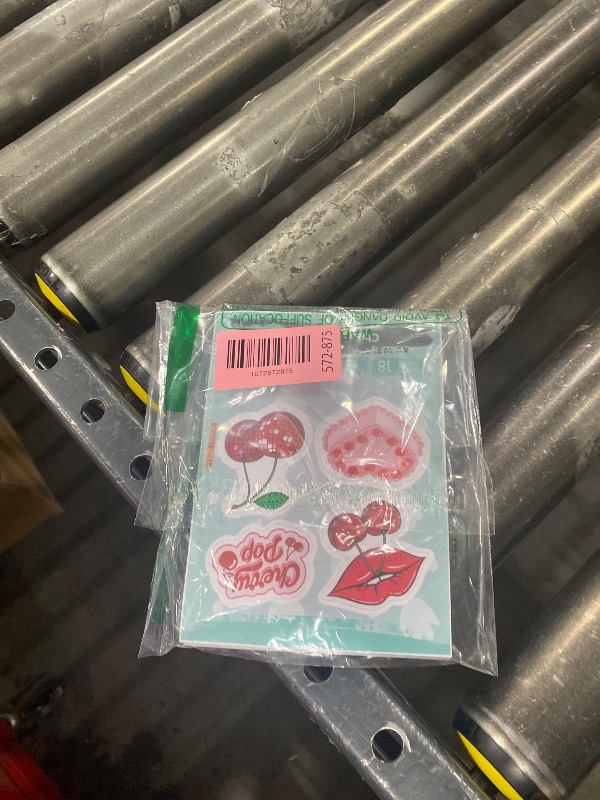 Photo 1 of 100Pcs Cherry Stickers Waterproof Small for Phone - Cute Fruit Stickers, Red Aesthetic Decals - Cherry Gifts & Party Supplies - Gift for Women & Men