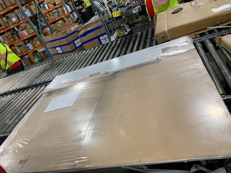 Photo 1 of VIZ-PRO Double-Sided Magnetic Mobile Whiteboard, 60 x 48 Inches, Rolling Dry Erase Board Easel Stand on Wheels with Aluminium Frame for School Office Home 5' x 4'