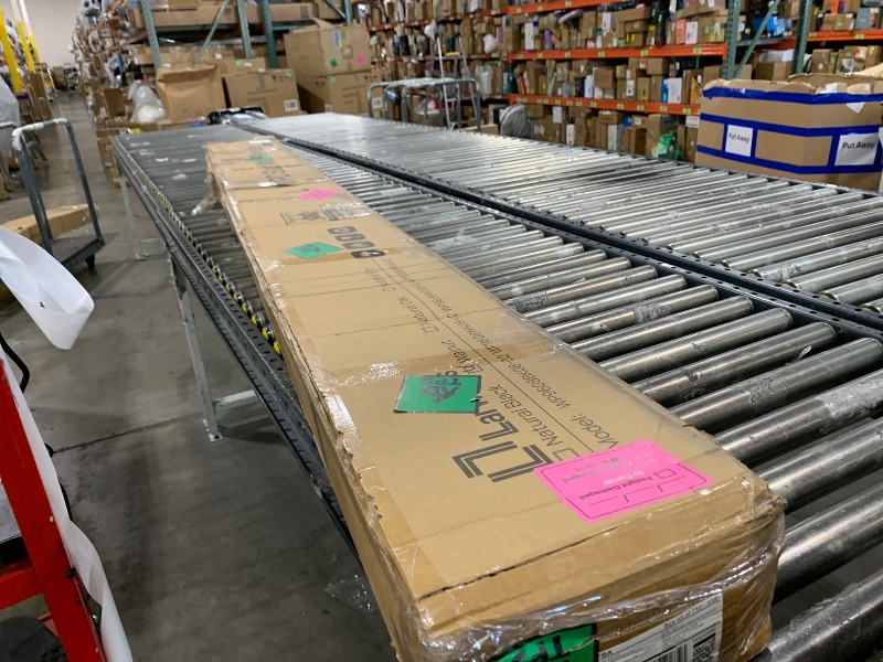 Photo 1 of LARWORKS WPC Slat Wall Panels 8 Pack 96" x 8.2", Waterproof Fluted Wall Paneling, Accent 3D Wall Panel for Wall Decor, Bathroom, Bedroom, Office - Widen Low Grille Walnut (Cover Approx.44 sq.ft)