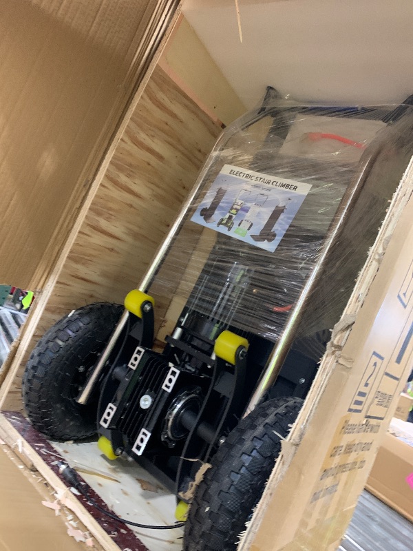Photo 1 of Electric Stair Climbing Dolly, Heavy Duty Cart 880lbs Capacity 1200W Motorized Hand Truck with Foldable Design for Moving Furniture Fridge Appliance(Black)