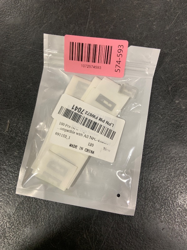 Photo 1 of 100 Pcs NFC Tags Sticker Ntag213 Adhesive Blank NFC Stickers Chip Rewritable 144 Bytes Memory Programmable RFID Stickers Tags Compatible with All NFC-Enabled