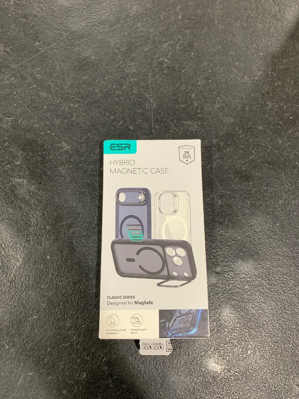 Photo 1 of ESR for iPhone 17 Pro Case with Stash Stand, Camera Control Cover Compatible with MagSafe, Military-Grade Drop Protection Magnetic Phone Case for iPhone 17 Pro, Scratch-Resistant Back Cover, Clear