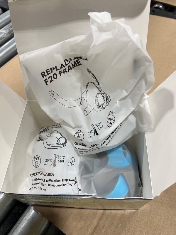 Photo 1 of AirFit F20 Replacement Mask Headgear Set - Includes Large Mask Cushion, Headgear, Frame & Clips - F20 Full Face Masks Accessories Supplies(L)