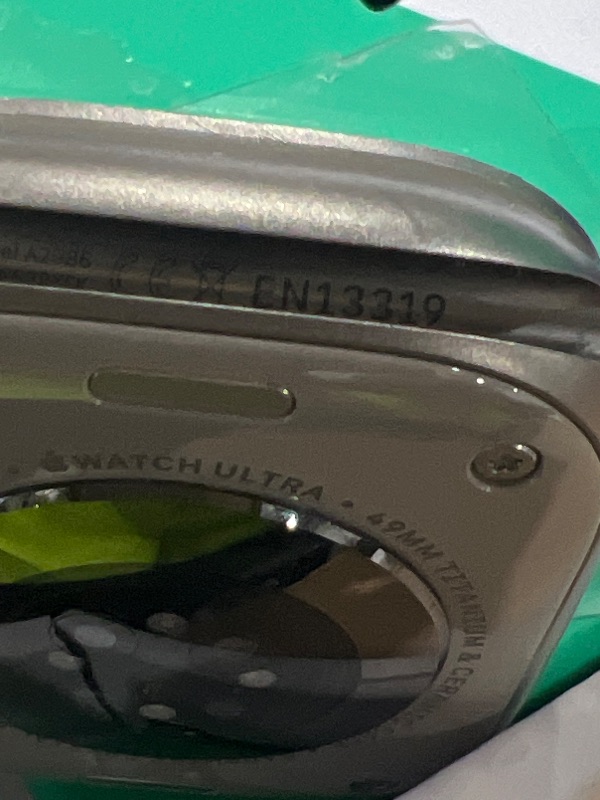 Photo 1 of Apple Watch Ultra 2 [GPS + Cellular, 49mm] - Titanium Case with Blue Ocean Band, One Size (Renewed Premium)