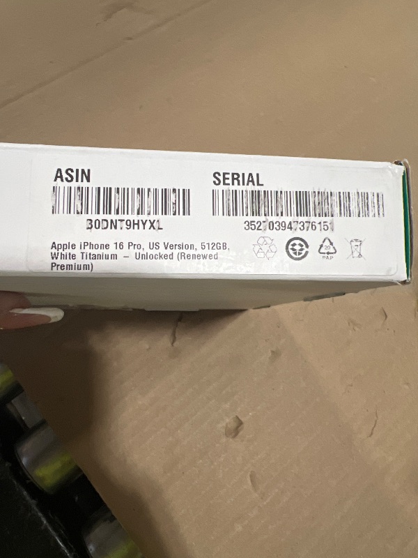 Photo 1 of Apple iPhone 16 Pro, US Version, 512GB, White Titanium - Unlocked (Renewed Premium)