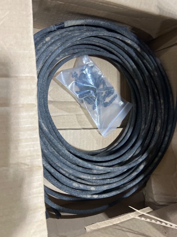 Photo 1 of 1/4 Inch Soaker Hose for Garden 100ft Soaker Irrigation Drip Hose System, Heavy Duty Drip Irrigation Tubing with Hose Connector Accessories for Watering Garden Beds Vegetable Lawn and Yard (100ft)