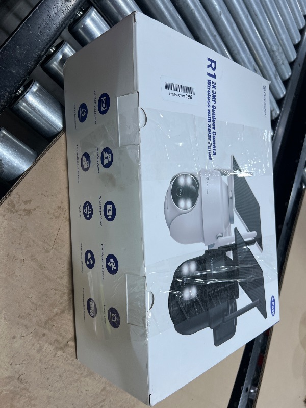 Photo 1 of SEE NOTES,,,,,,,,GALAYOU 2K Security Cameras Wireless Outdoor-360° PTZ Cameras for Home Security with Solar Panel/Battery Powered, Night Vision, Two-Way Audio, PIR Sensor, Works with Alexa, R1 4P Black (2.4Ghz Only)