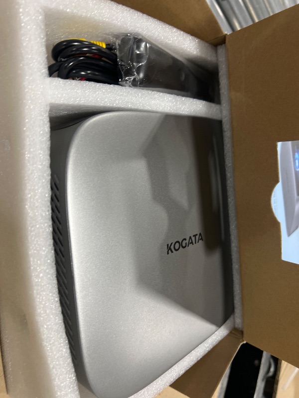 Photo 1 of [Short Throw/Built in Apps] Projector 4K with WiFi and Bluetooth, 2000ANSI TOF Auto Focus Keystone Smart Projector for Dolby Audio Home Theater Movie, Kogata Outdoor Projector Portable Ceiling Gray