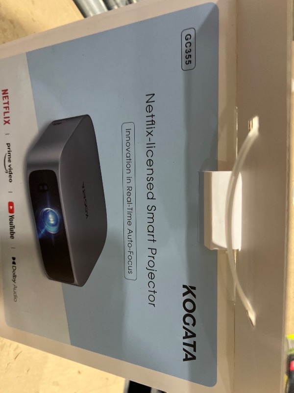 Photo 1 of [Short Throw/Built in Apps] Projector 4K with WiFi and Bluetooth, 2000ANSI TOF Auto Focus Keystone Smart Projector for Dolby Audio Home Theater Movie, Kogata Outdoor Projector Portable Ceiling Gray
