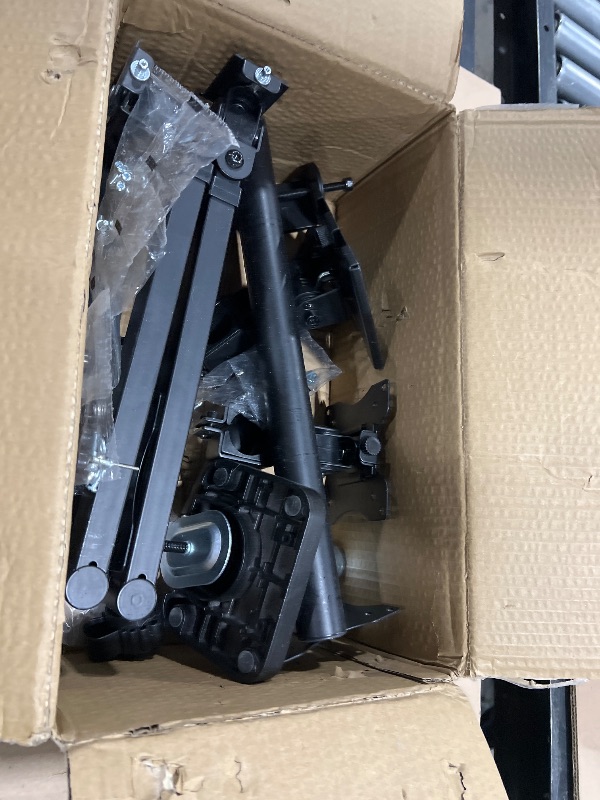 Photo 1 of Quad Monitor Mount for up to 49 inch Ultrawides on Top and 27 inch Screens on Lower Brackets,Heavy Duty,Fully Adjustment, Holds up to 44 lbs, VESA 75x75/100x100 mm,Black