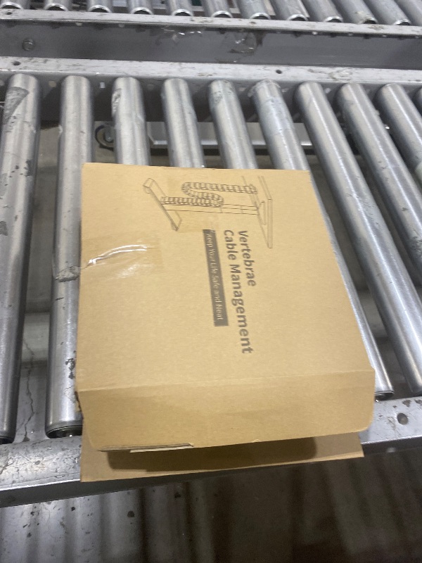 Photo 1 of Cinati 52 Inch Vertebrae Cable Management, Black Under Desk Vertebrae Cable Management Kit, Adjustable Length Wire Sleeve for Standing Desk, Cord Organizer for Office - 2 Way Mounting (Tape or Screw)