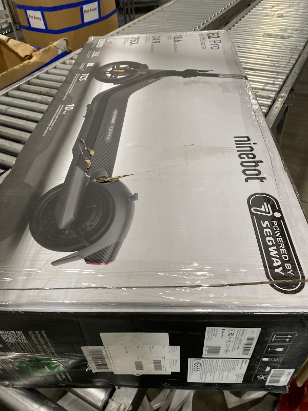 Photo 1 of Segway Ninebot E2 Pro Electric Kick Scooter, 15.5 mph Max Speed, 24.9-Mile Range, Power by 350W Motor, Cruise Mode, UL-2272 Certified