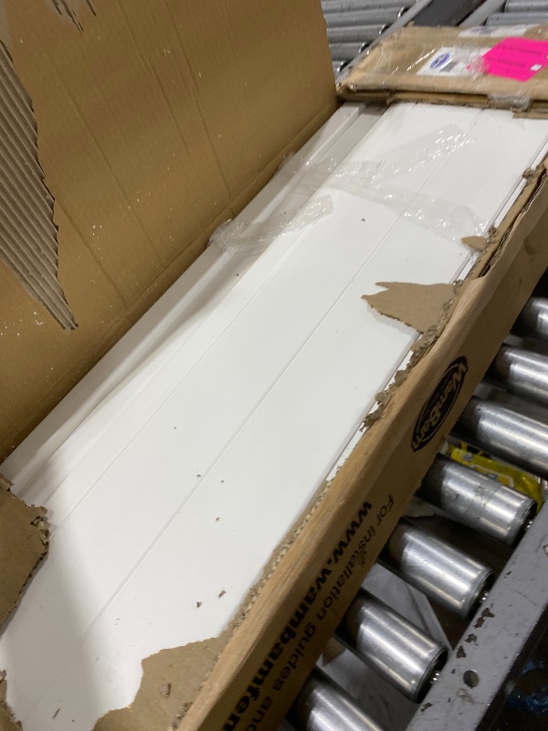 Photo 1 of 6ft H x 4ft W (1 Gate) No Dig WamBam Privacy Gate Kit, White Vinyl Privacy Yard Fence Gate with Hardware Included for Yard Fence Kit, Durable Outdoor Gate for Yard or Garden, BL19111