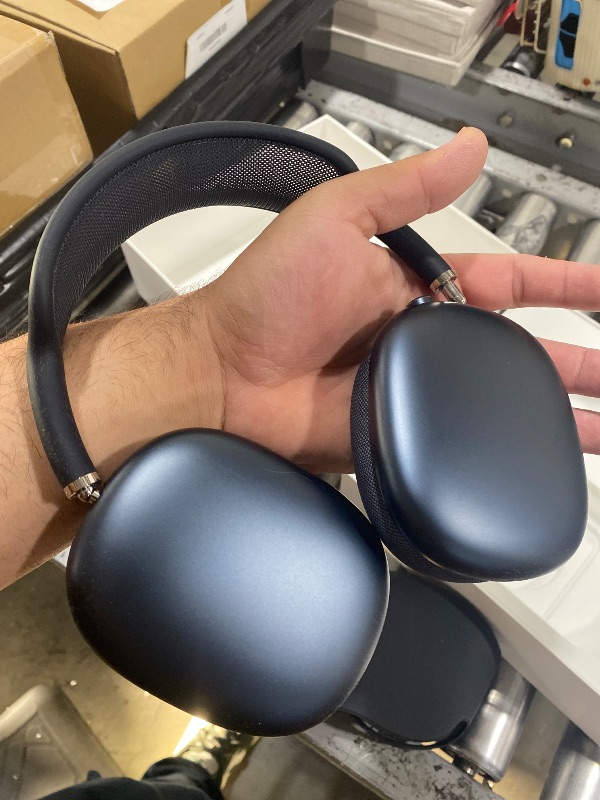 Photo 1 of Apple AirPods Max Wireless Over-Ear Headphones, Pro-Level Active Noise Cancellation, Transparency Mode, Personalized Spatial Audio, USB-C Charging, Bluetooth Headphones for iPhone - Midnight